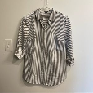 Express striped button up